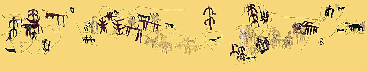 pinturas rupestres abrigo de los estrechos albalate del arzobispo ariño parque cultural rio martin